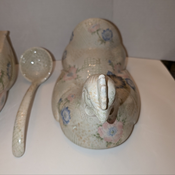 NWOT Vintage “Fitz & Floyd" Provence Soup Tureen with Ladle - Picture 6 of 16